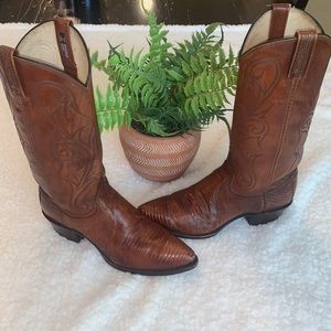 Dan Post Women’s Teju lizard cowboy boots size 8